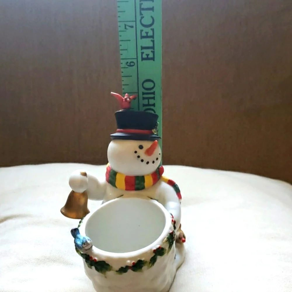 PartyLite Snowman Votive Candle Holder